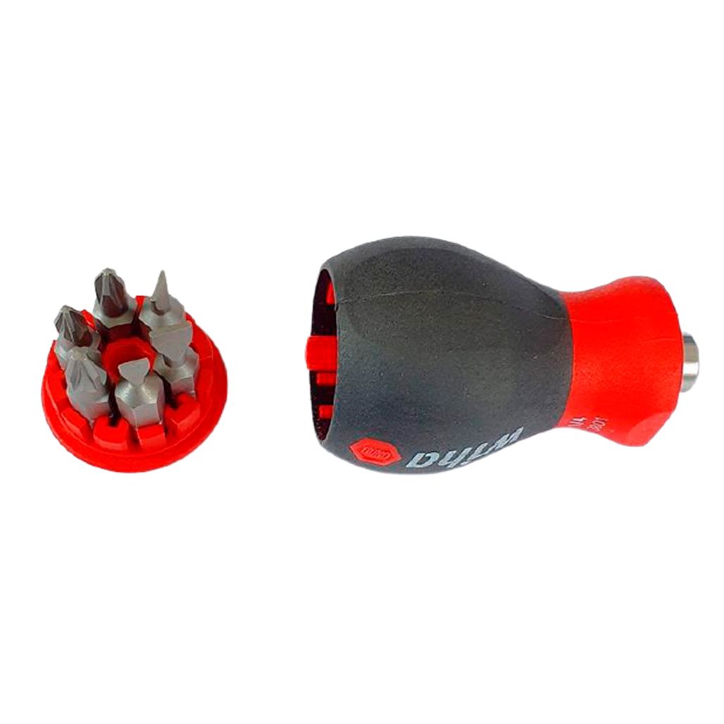 

Отвертка Xiaomi Wiha 6-in-1 Stubby Screwdriver Black-Red 380-101 (W33736) [56206]