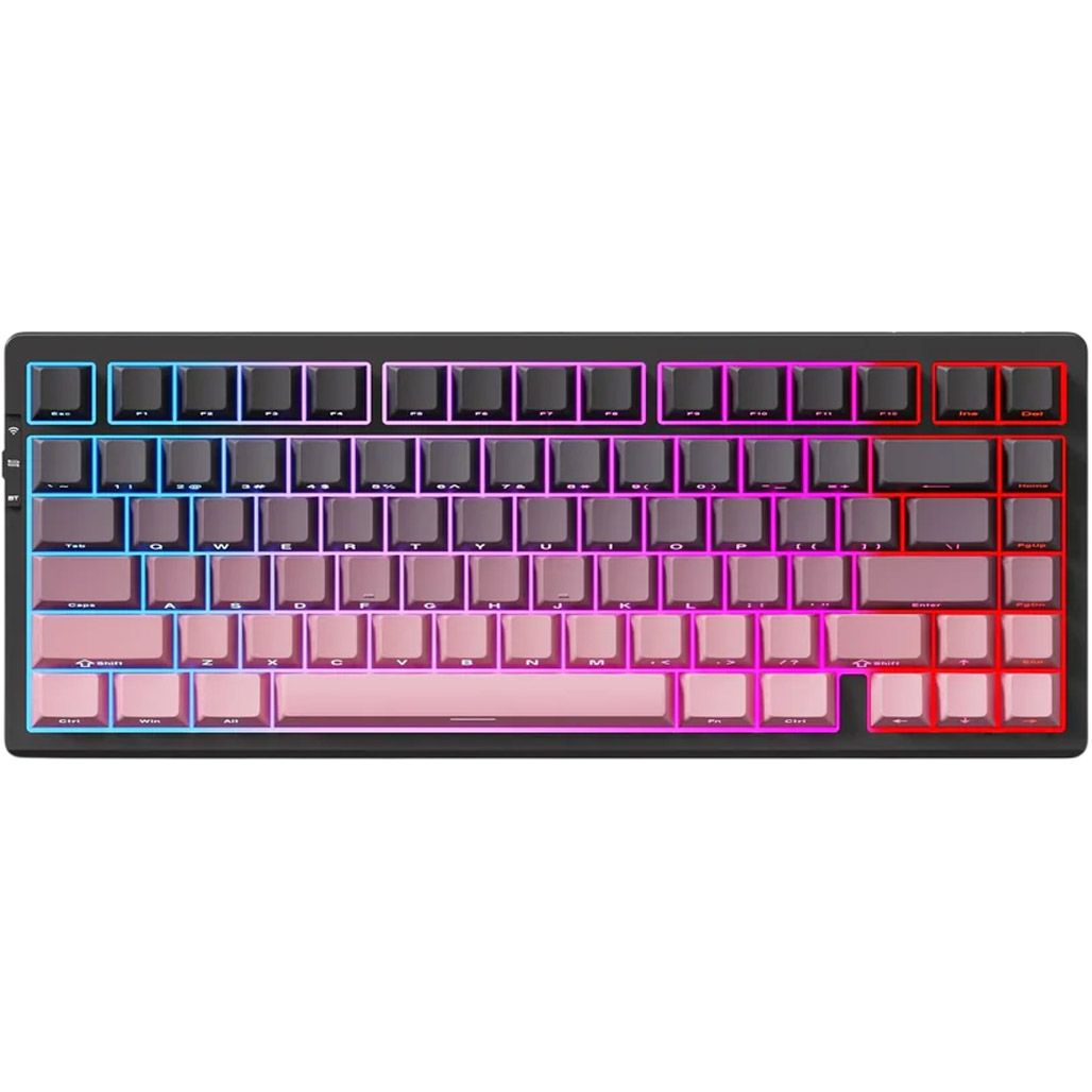 Клавиатура MCHOSE G75 Pro RGB Mechanical Matcha Latte Switch V2 Wireless Black/Pink (MC-G75-16A)