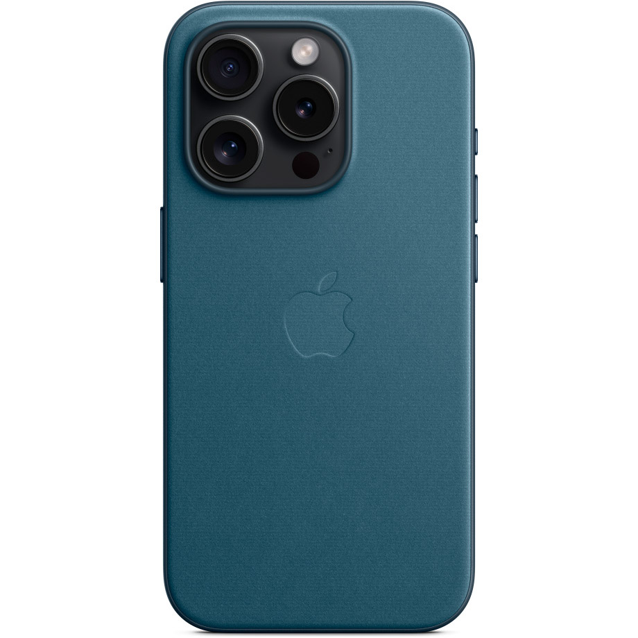 Чохол Apple FineWoven Case with MagSafe для iPhone 15 Pro Pacific Blue AAA