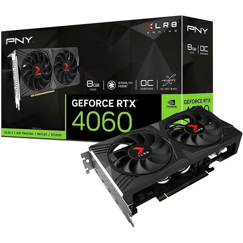 

Відеокарта PNY GeForce RTX 4060 XLR8 Gaming VERTO Dual Fan OC 8GB (VCG40608DFXPB1-O) UA