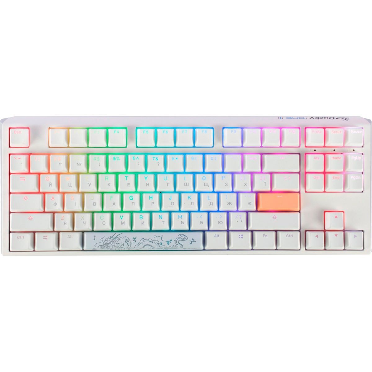 

Клавиатура Ducky One 3 TKL Cherry MX Blue RGB White (DKON2187ST-CUAPXPWWWSC1) UA