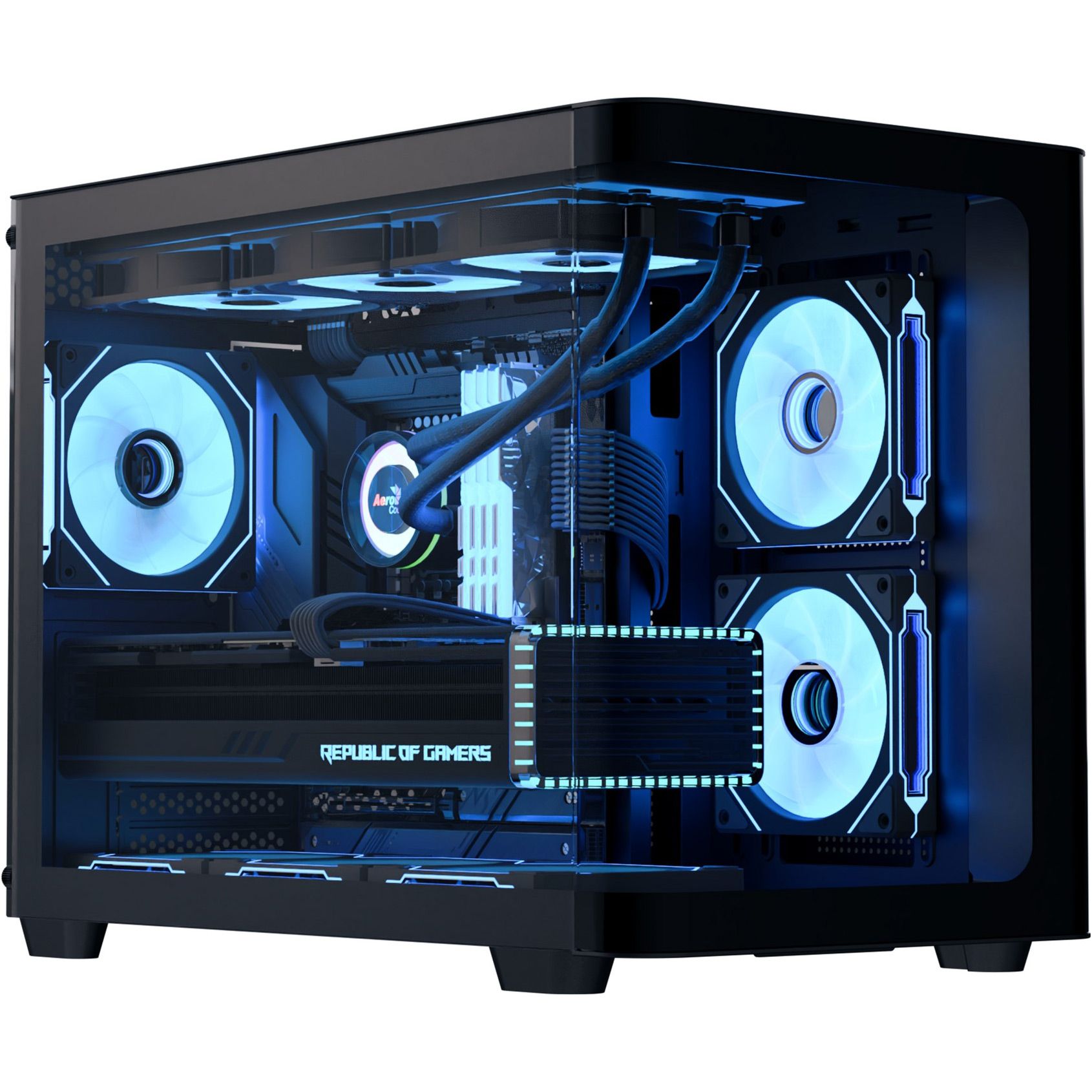 

Корпус AeroCool P300C-G-BK-v1 Black (ACCS-PN02033.11)
