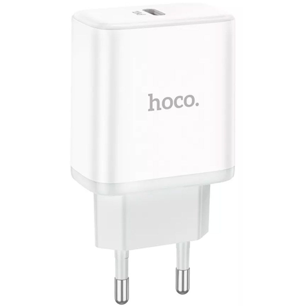 

Мережевий зарядний пристрій Hoco C104A Stage Dual Port 20W Type-C (White)
