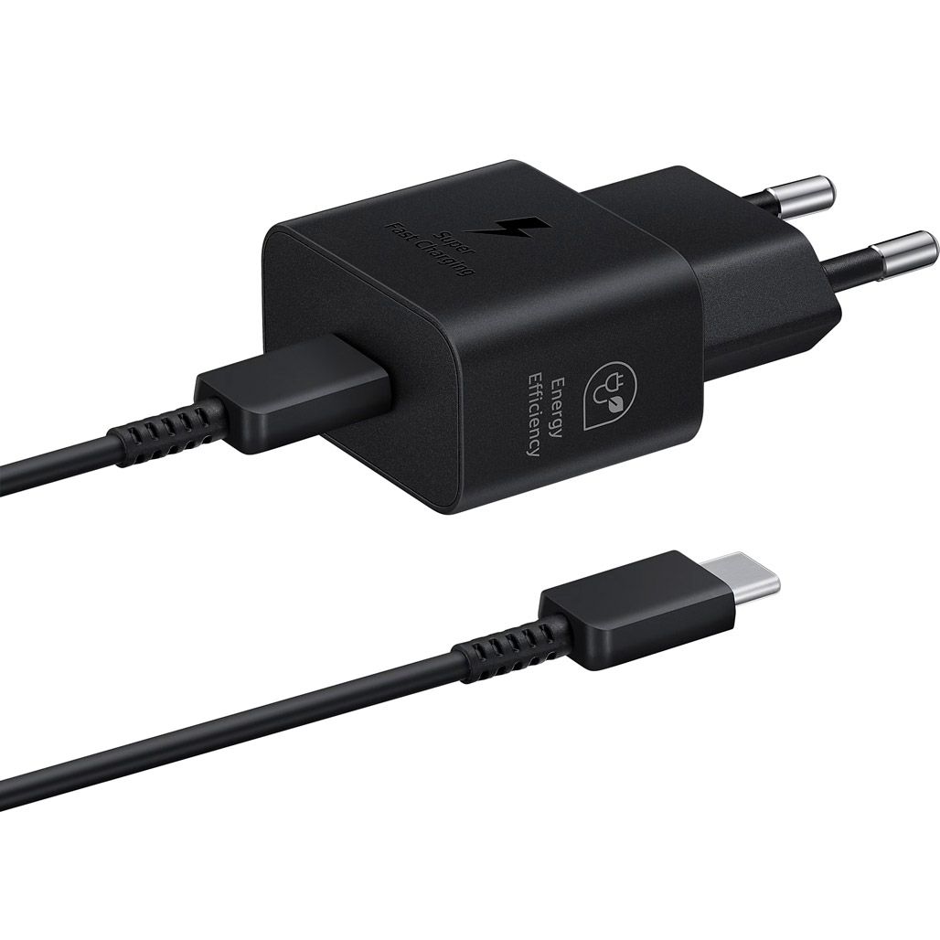 

Сетевое зарядное устройство Samsung 25W + Cable USB-С to USB-С Black (EP-T2510XBEGEU)