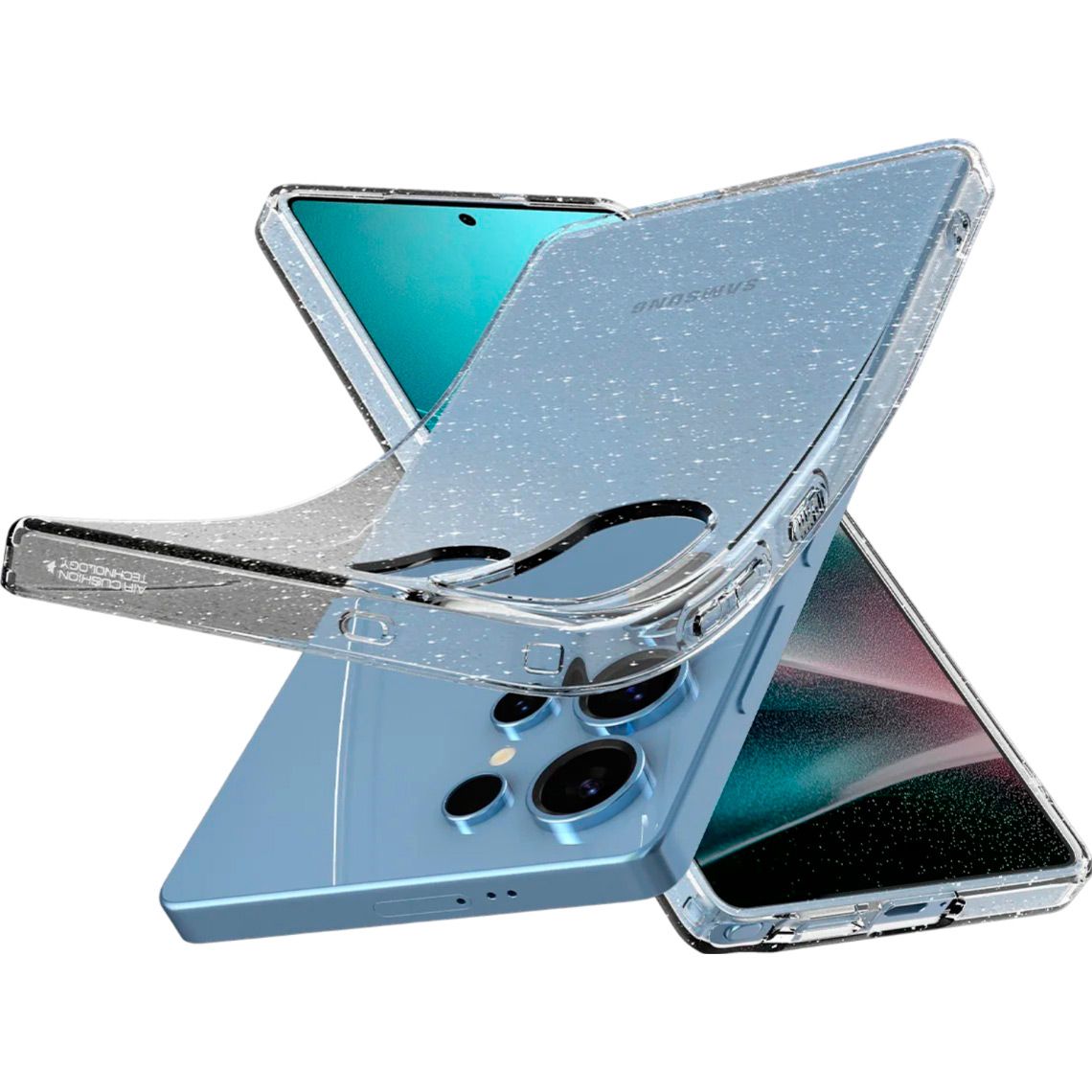 Чохол Spigen Liquid Crystal Glitter для Samsung Galaxy S25 Ultra Crystal Quartz (ACS08950)