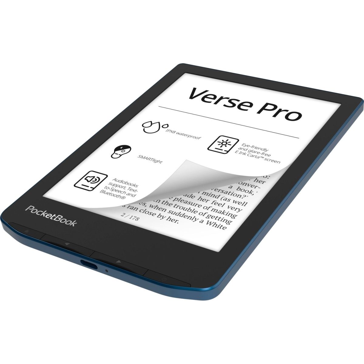 Електронна книга PocketBook 634 Verse Pro Azure (PB634-A-CIS) 