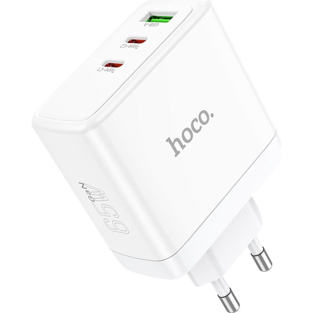 Сетевое зарядное устройство Hoco N30 Glory PD65W White (784155)