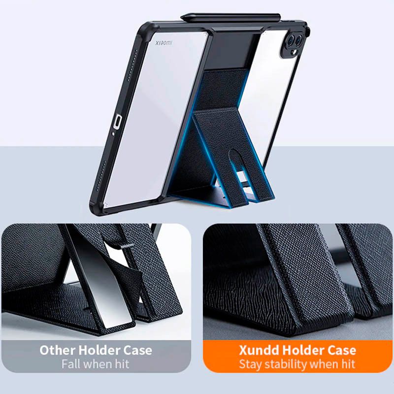Чохол Xundd для Xiaomi Pad 6/6 Pro 11`` TPU з посиленими кутами та підставкою Black (64856)