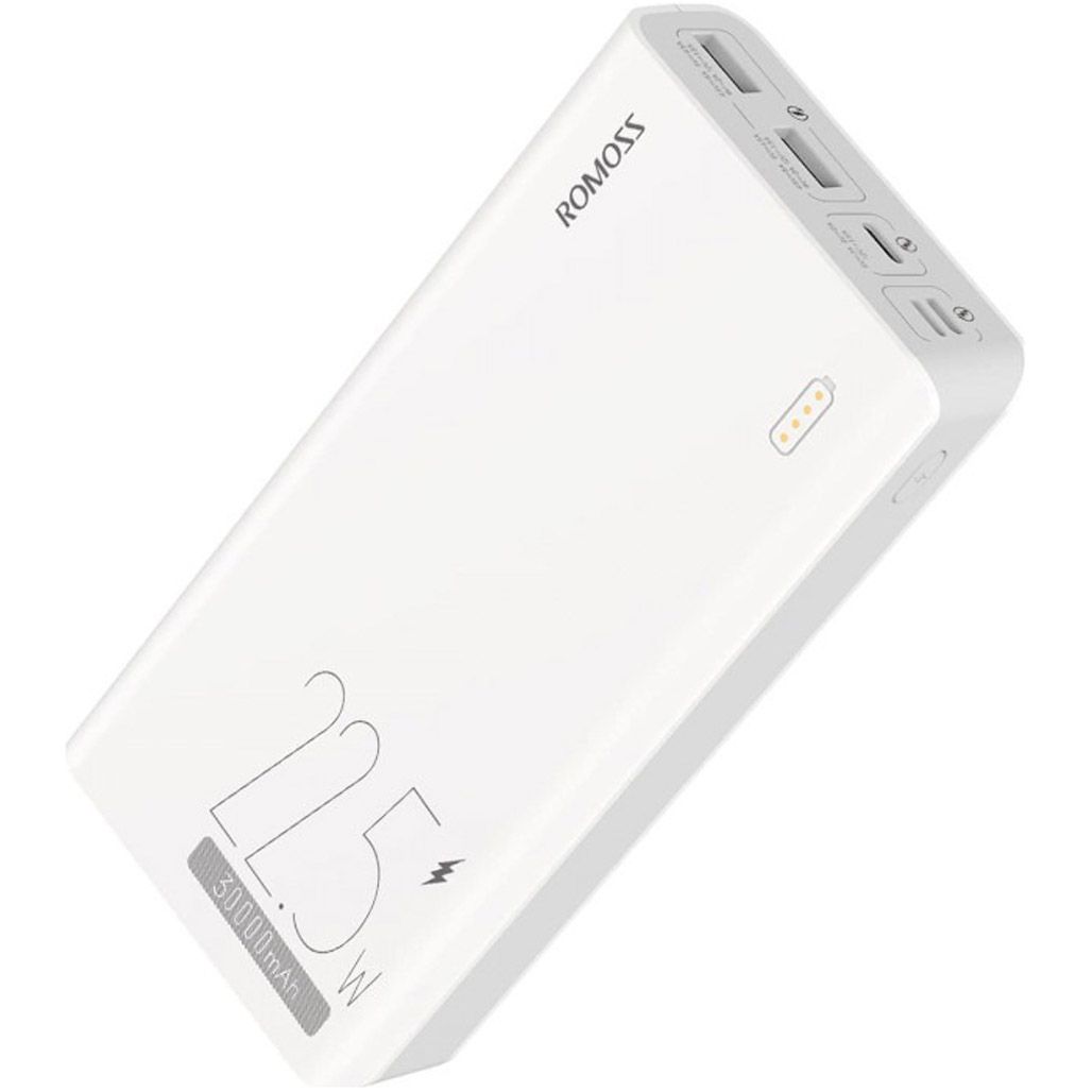 Зовнішній акумулятор Romoss Sense 8F 30000mAh 22.5W White (PHP30-711-1133H)