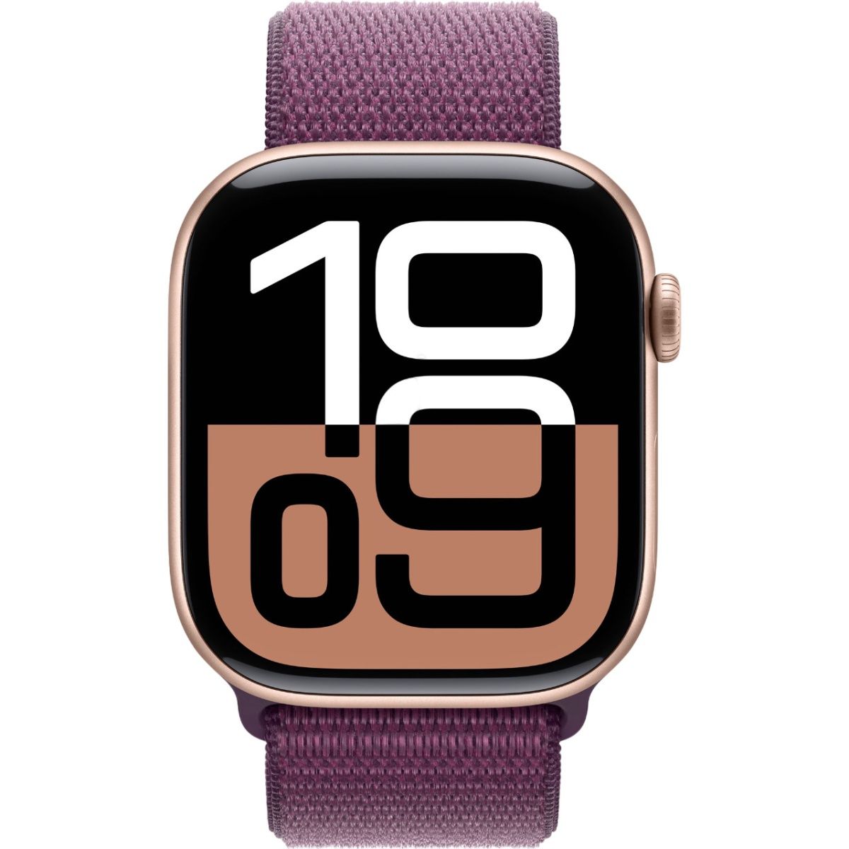 Смарт-годинник Apple Watch Series 10 GPS 46mm Rose Gold Aluminum Case with Plum Sport Loop (MWWV3)