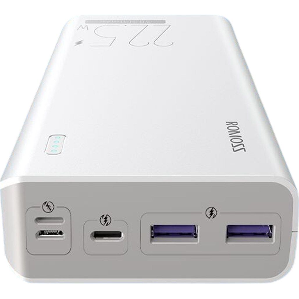 Зовнішній акумулятор Romoss Sense 8F 30000mAh 22.5W White (PHP30-711-1133H)