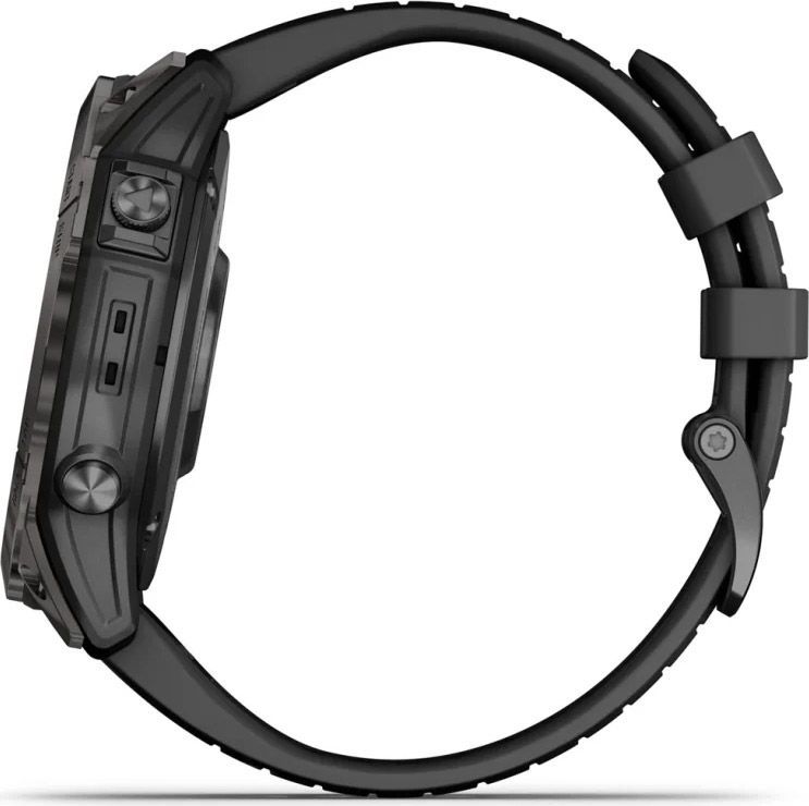 Смарт-годинник Garmin Epix Pro (Gen 2) Sapphire Edition 47mm Carbon Gray DLC Titanium with Black Band (010-02803-10)