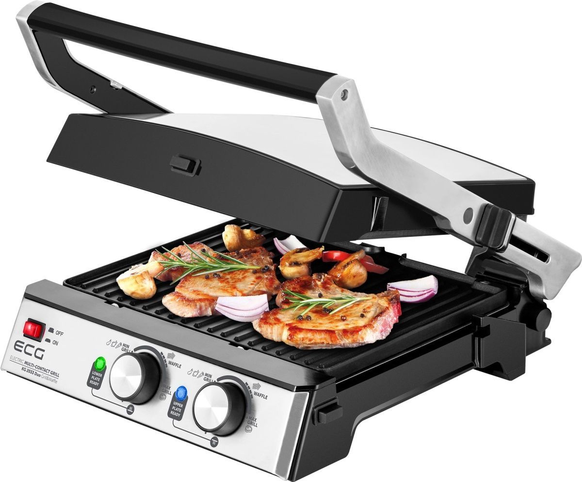 Электрогриль ECG KG 2033 Duo Grill & Waffle [80335] 