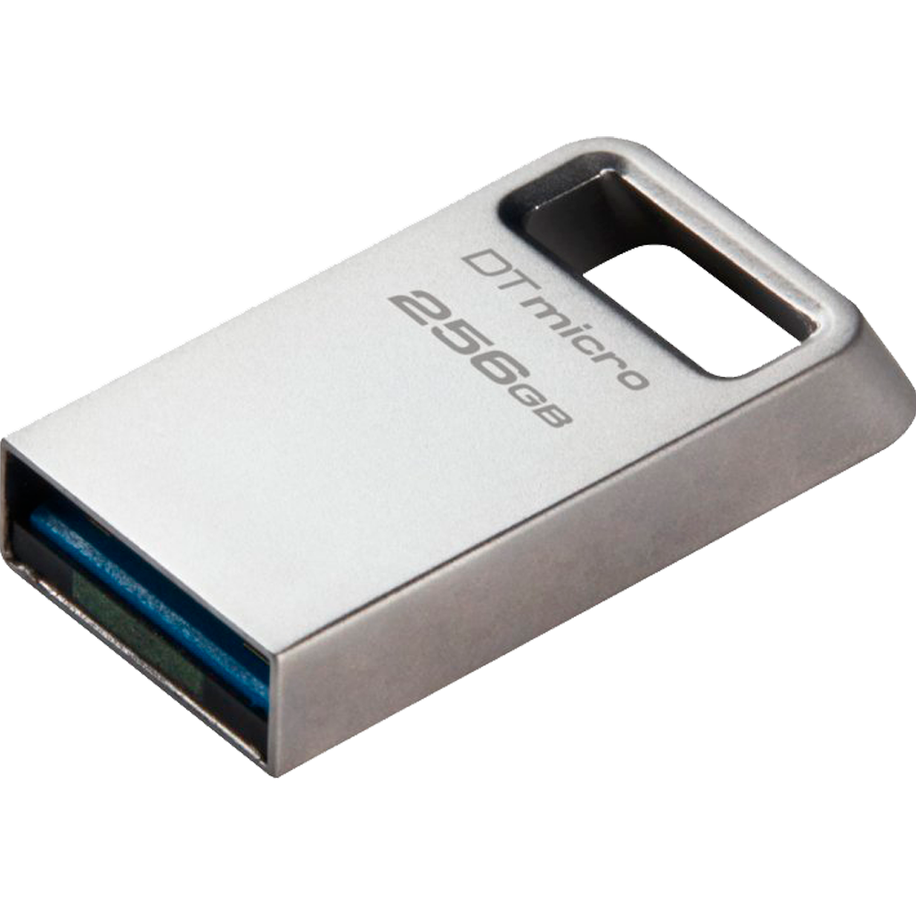 

USB флеш-накопитель Kingston DataTraveler Micro 256GB USB-A 3.2 Gen 1 Metal (DTMC3G2/256GB)