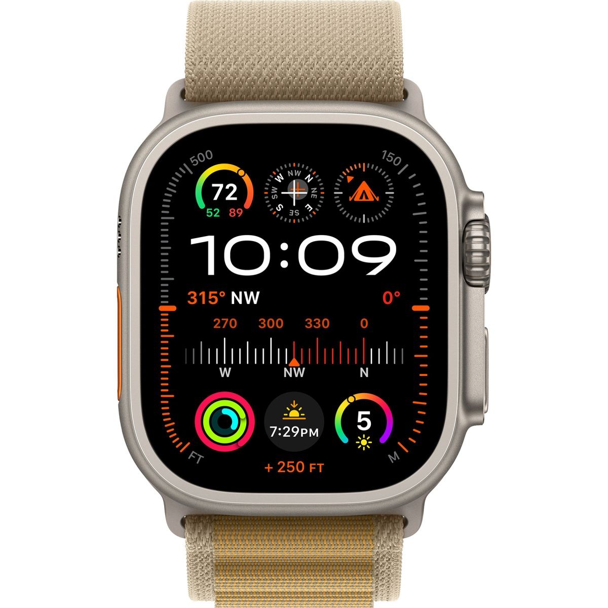 Смарт-годинник Apple Watch Ultra 2 49mm Natural Titanium Case with Tan Alpine Loop Large (MX4H3)
