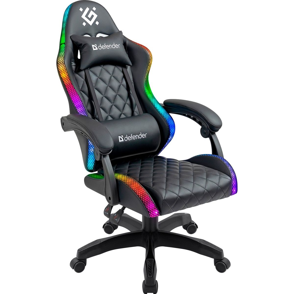 Геймерське крісло Defender Energy RGB Black (64559)