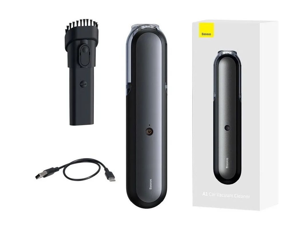 Автомобильный пылесос Baseus A1 Car Vacuum Cleaner Dark Space (VCAQ010001) Black [65949] 