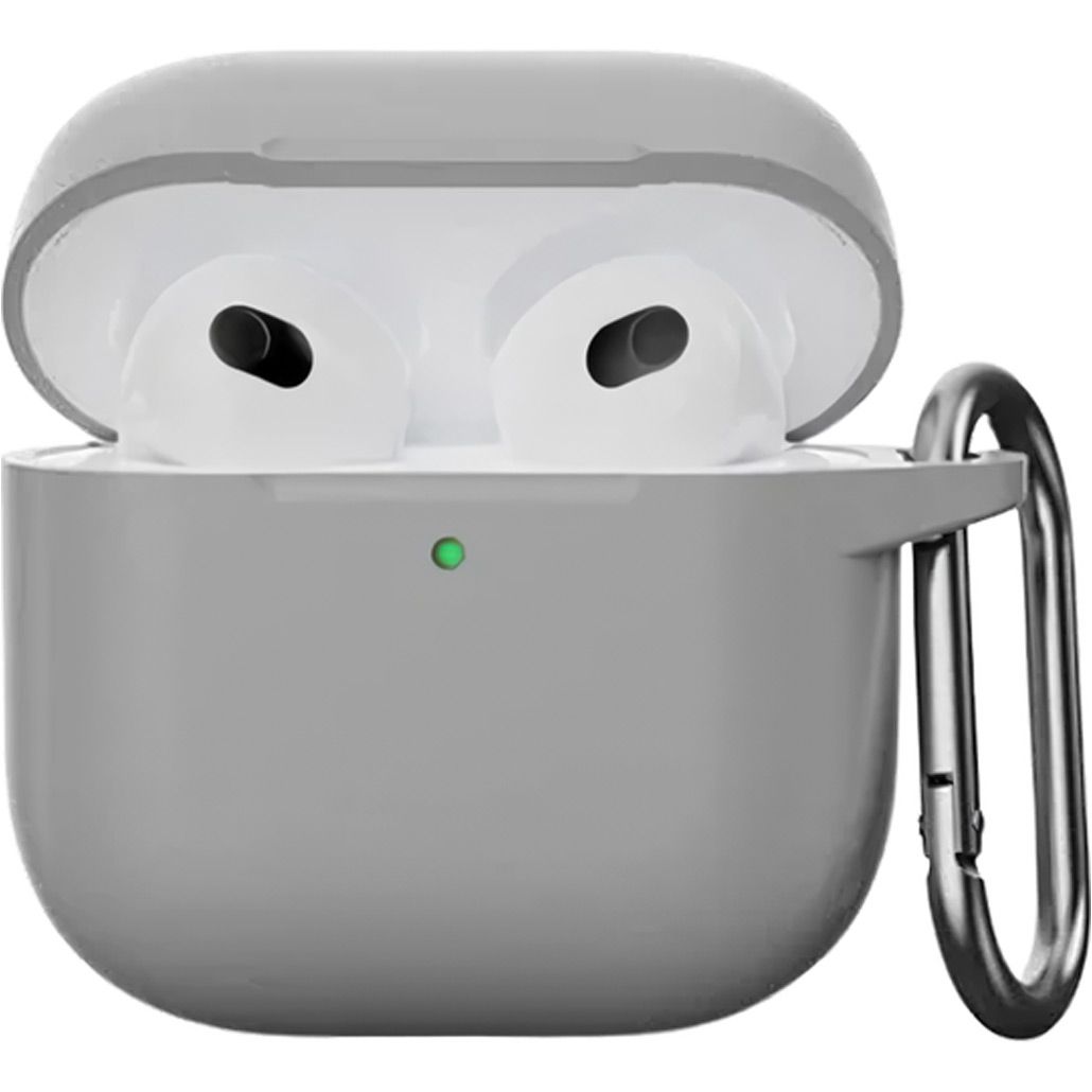 

Чохол для навушників Silicone Case для AirPods 4 Light Grey