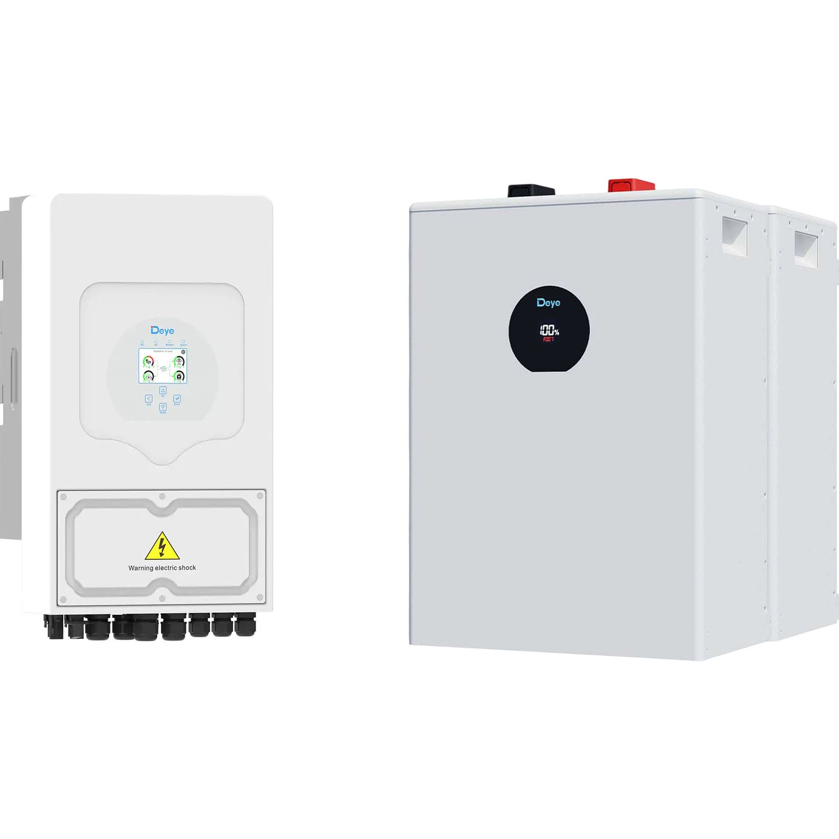 

Система хранения энергии Deye SUN-5K-SG03 5kW + 2 АКБ SE-F12-C 23.6kWh (51.2V/230Ah/11800Wh)
