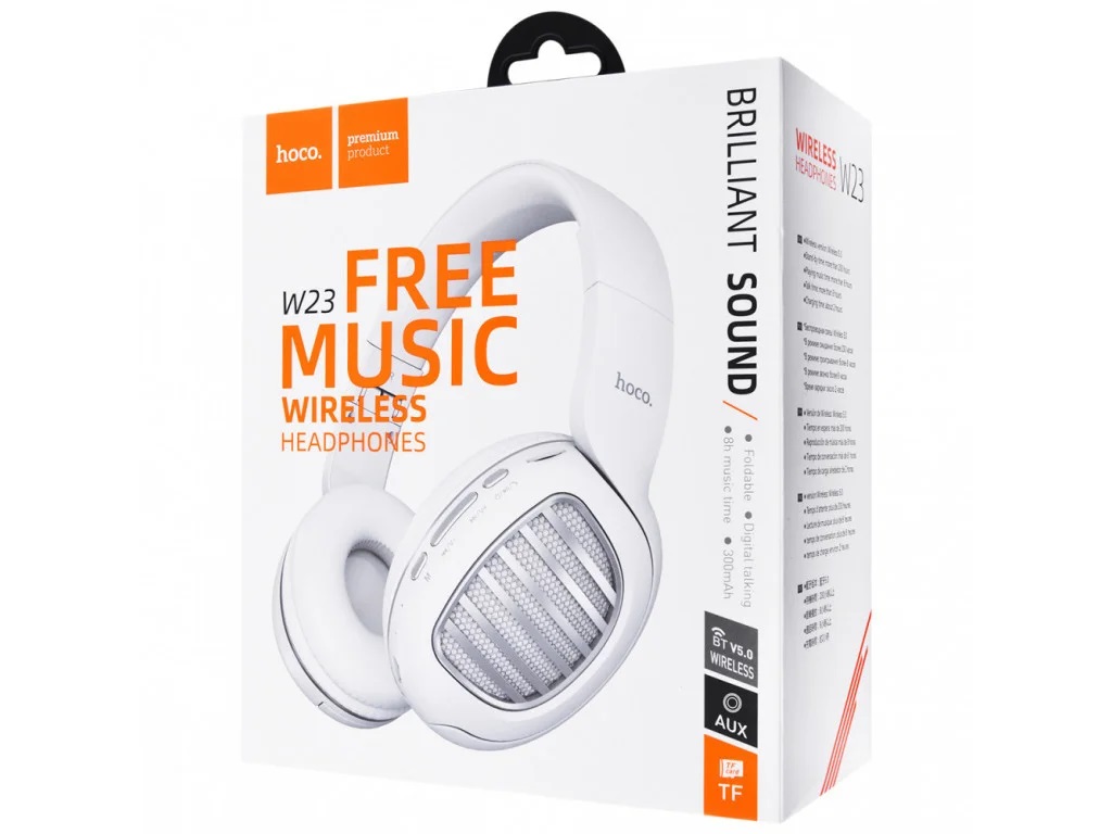 Навушники Hoco W23 Brilliant Sound Stereo (White)