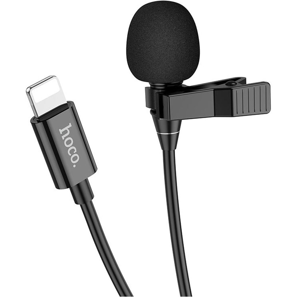 

Петличний мікрофон Hoco L14 Lightning 2m Black