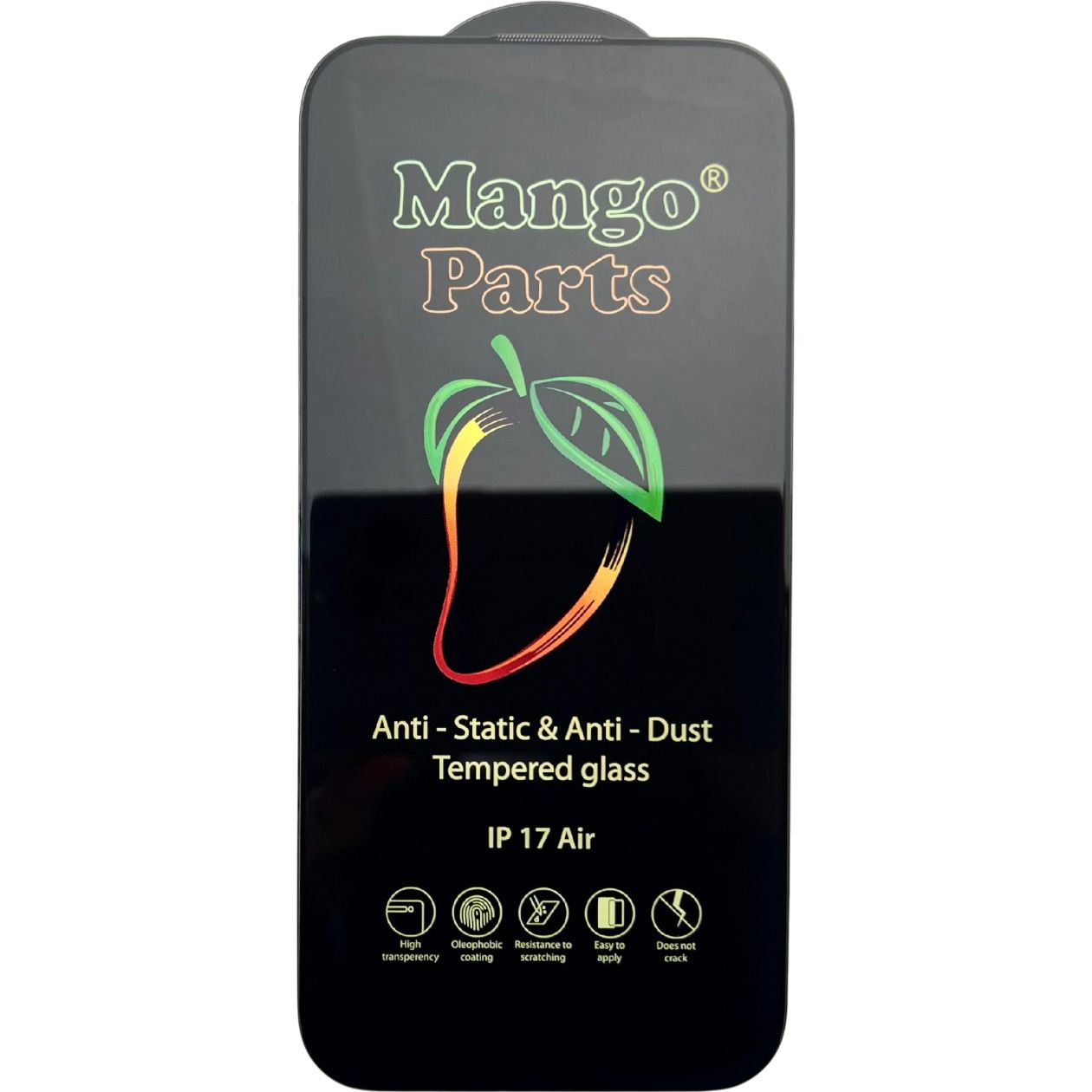 

Защитное стекло Mango 9D Full Cover Tempered Glass для Apple iPhone Air Black