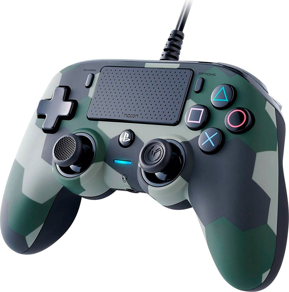 Геймпад Nacon Wired Compact Controller для PS4 Green Camouflage 