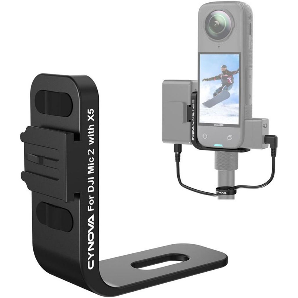 

Крепление Cynova C-X5-CS02 для приемника DJI Mic 2 на экшн-камеры Insta360 X5