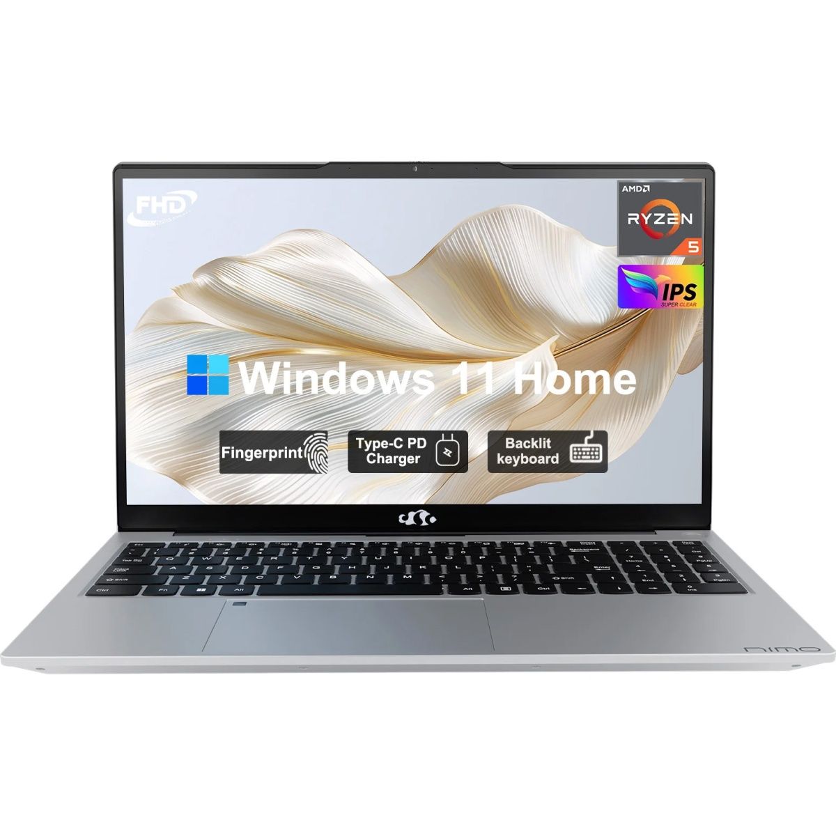 

Ноутбук NIMO N152 AMD Ryzen 5 3500U/16GB/512GB Silver