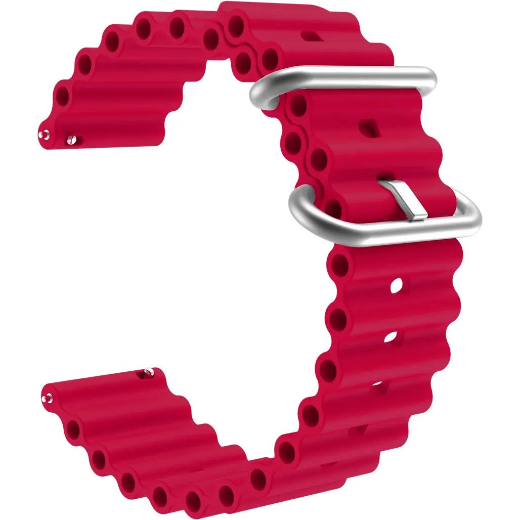 

Универсальный ремешок для смарт-часов Ocean Band 20mm Wine Red