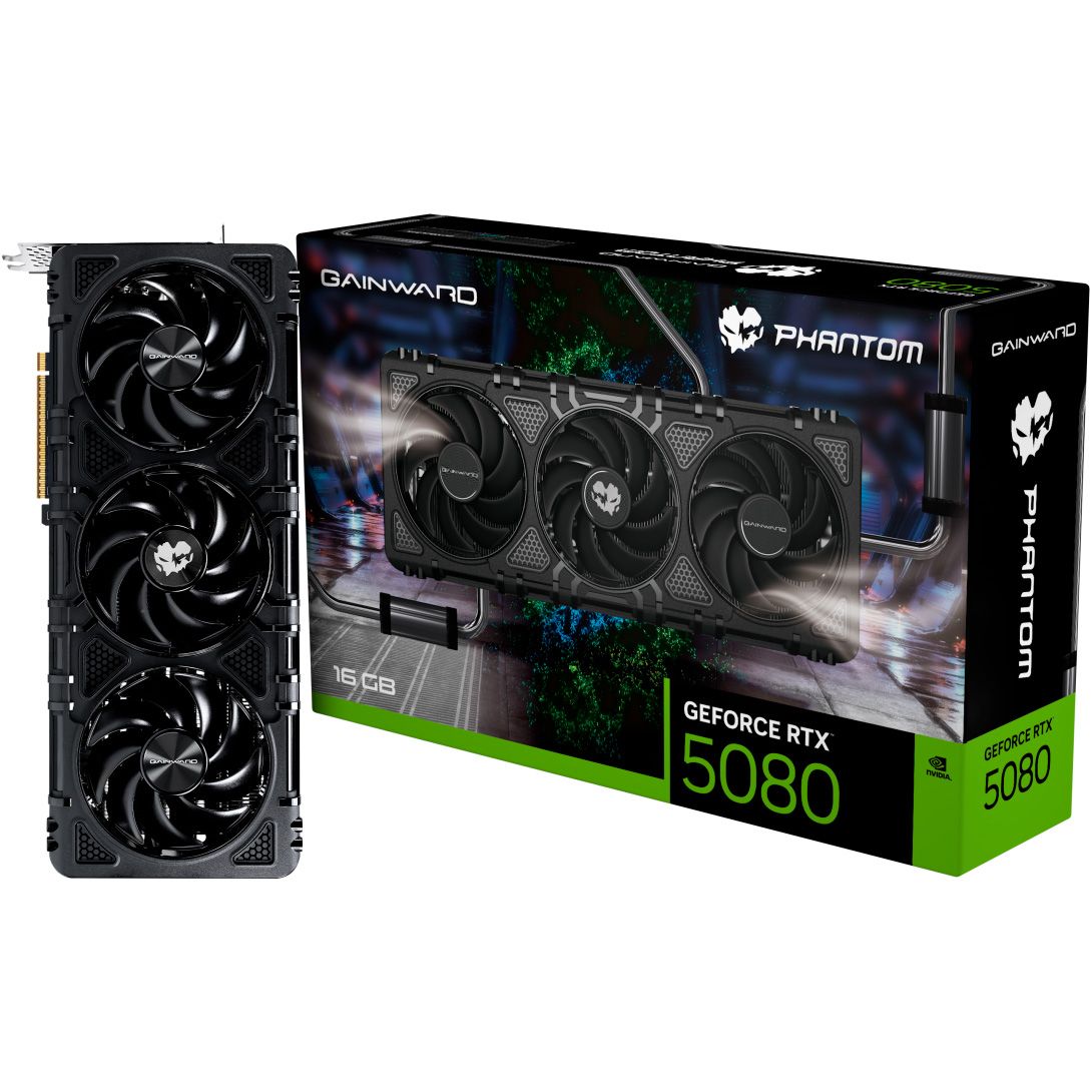 

Відеокарта Gainward GeForce RTX 5080 Phantom (NE75080019T2-GB2030P) EU