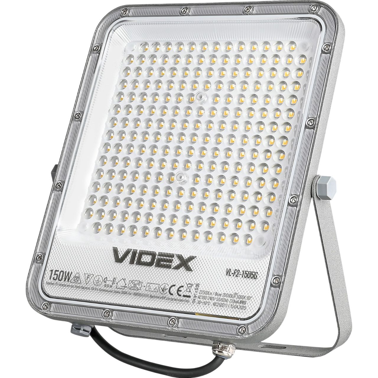 

Светодиодный прожектор Videx Premium F2 150W 5000K (VL-F2-1505G)