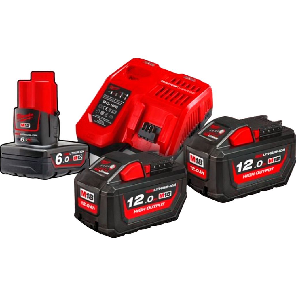 

Аккумуляторы к электроинструменту + зарядное устройство Milwaukee M18 HNRG-122 (4933464261)