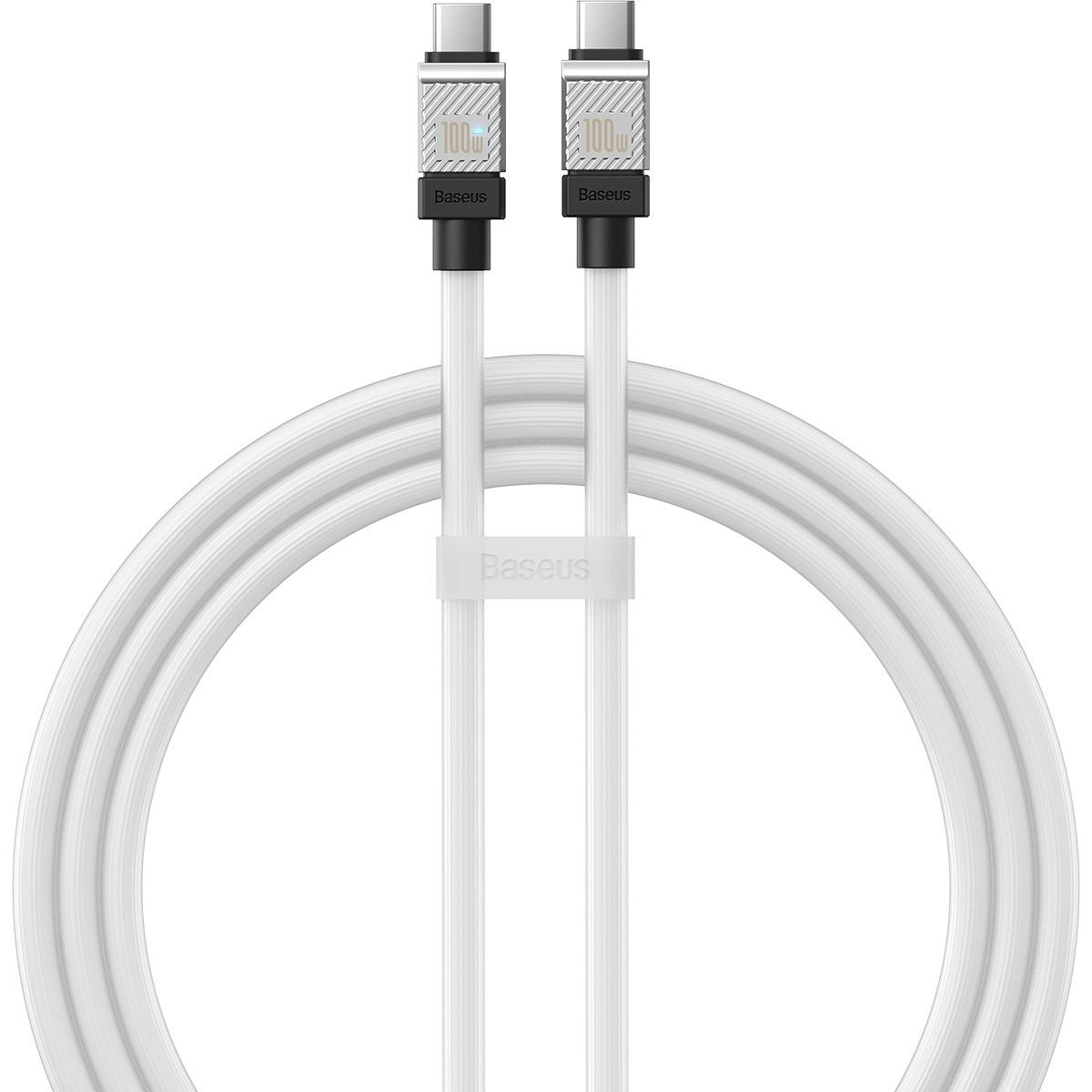 

Кабель Baseus CoolPlay Series USB-C to USB-C 100W 2m White (AKW000302)