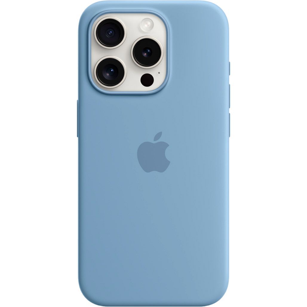 

Чехол Silicone Case with MagSafe для Apple iPhone 15 Pro Winter Blue AAA
