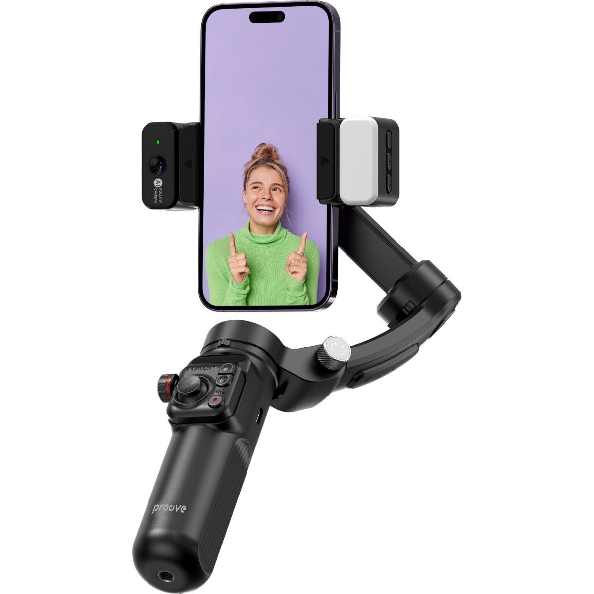Стабілізатор відеозйомки Proove Vector Gimbal Stabilizer Black (MPVR00002001) Уцінка фото 2