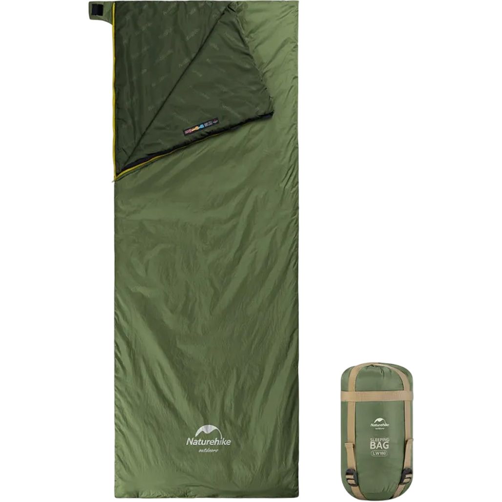 

Спальный мешок Naturehike LW180 Mini NH21MSD04 XL Left Dark Green (697564188436)