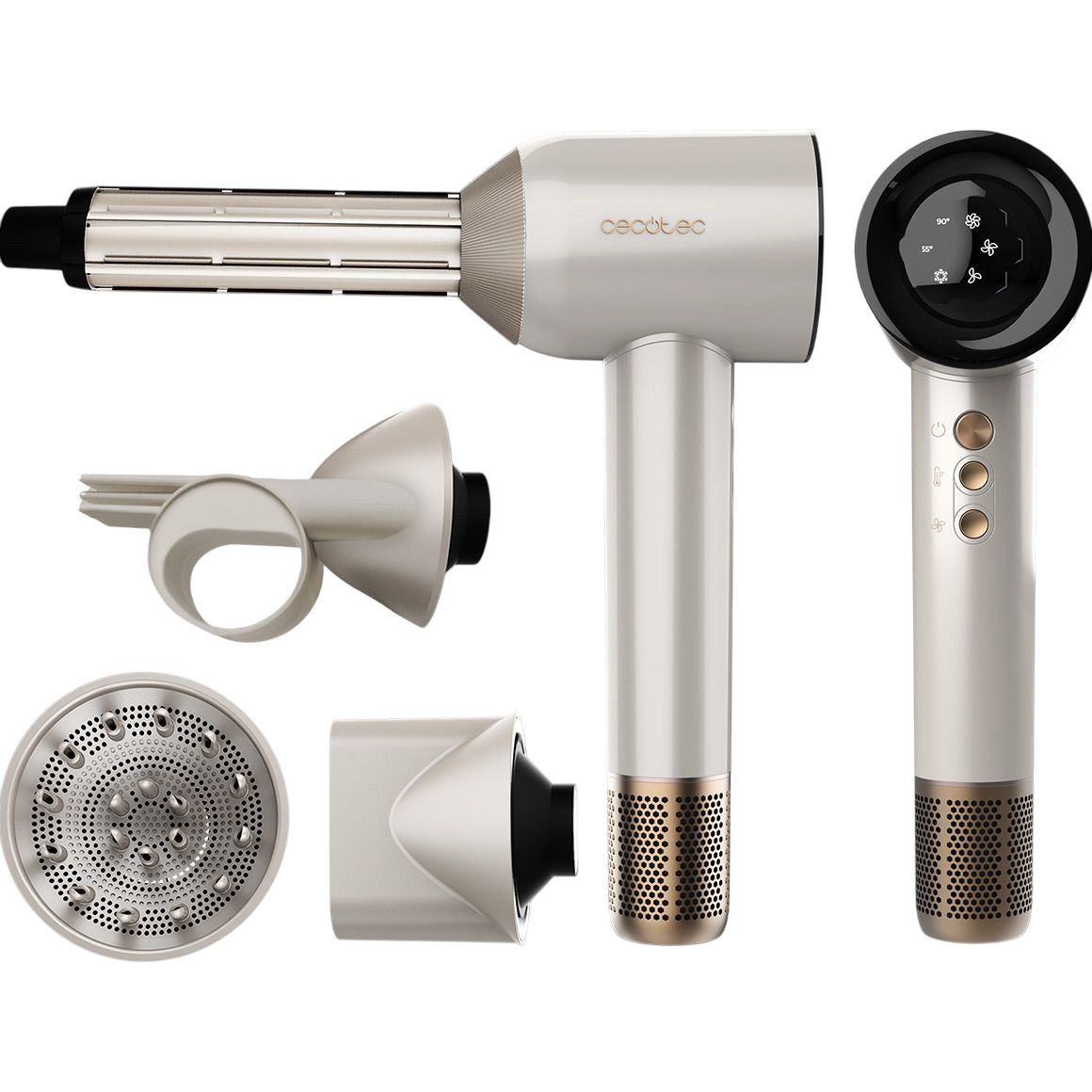 

Фен CECOTEC DryGlam Waves Champagne 4in1 (A01_EU01_103715)