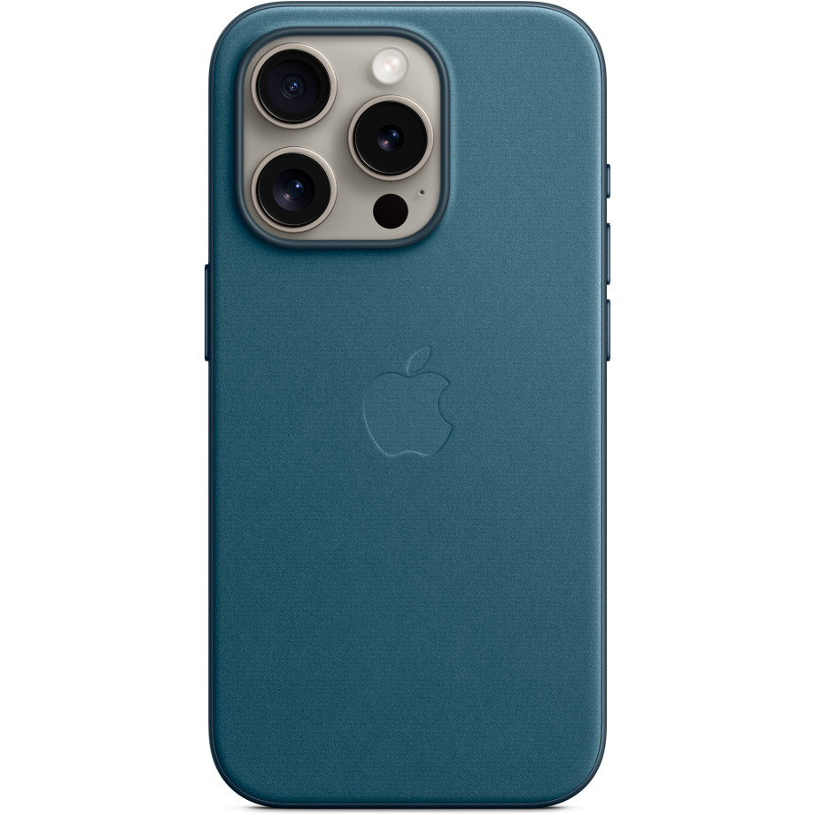 Чохол Apple FineWoven Case with MagSafe для iPhone 15 Pro Pacific Blue AAA