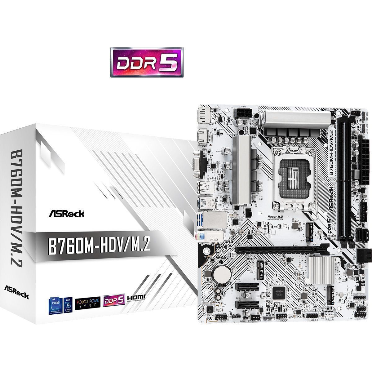 

Материнська плата ASRock B760M-HDV/M.2 D5