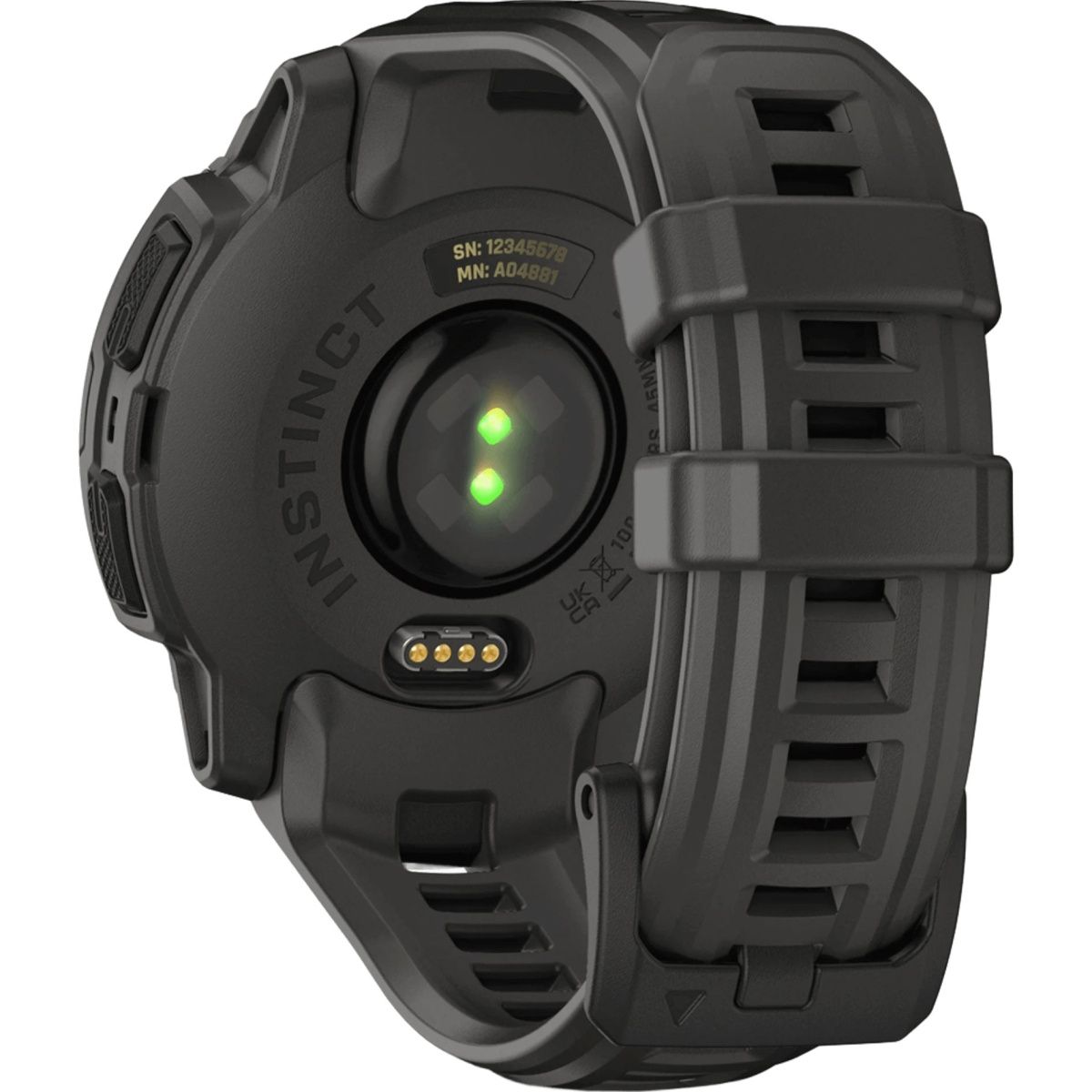 Смарт-годинник Garmin Instinct E 45mm Black with Charcoal Band (010-02933-00)
