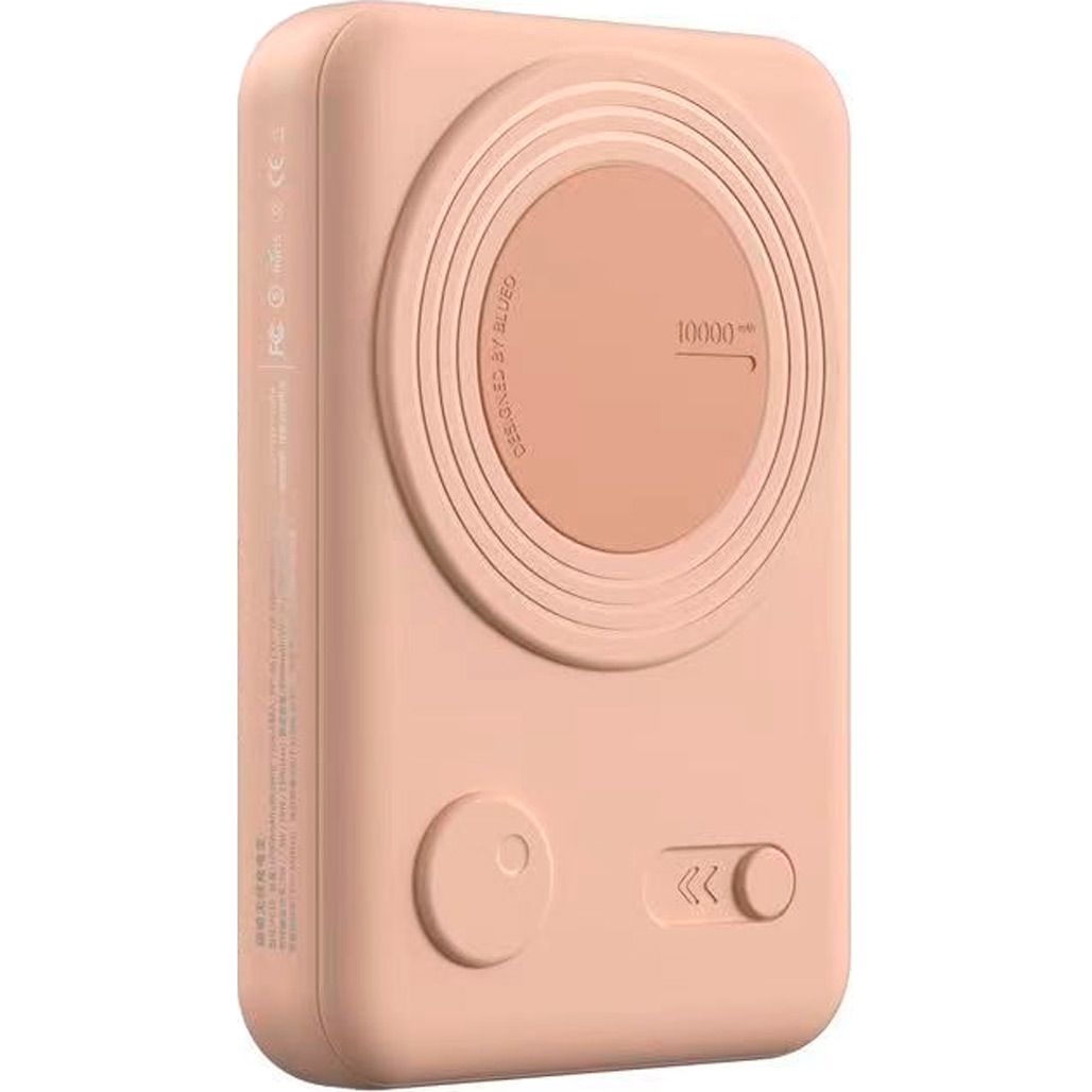 

Зовнішній акумулятор Blueo Magnetic Wireless Power Bank With Stand 20W 10000mAh Pink (P010PNKS)