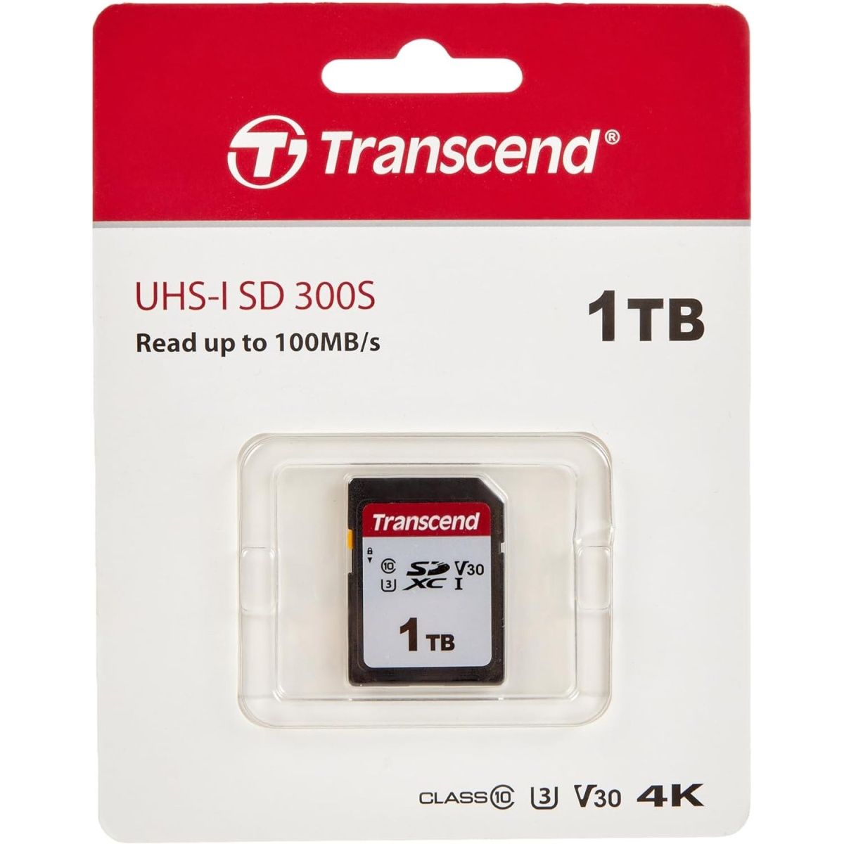 Карта пам`яті Transcend SDXC 300S 1TB UHS-I U3 Class 10 V30 (TS1TSDC300S)