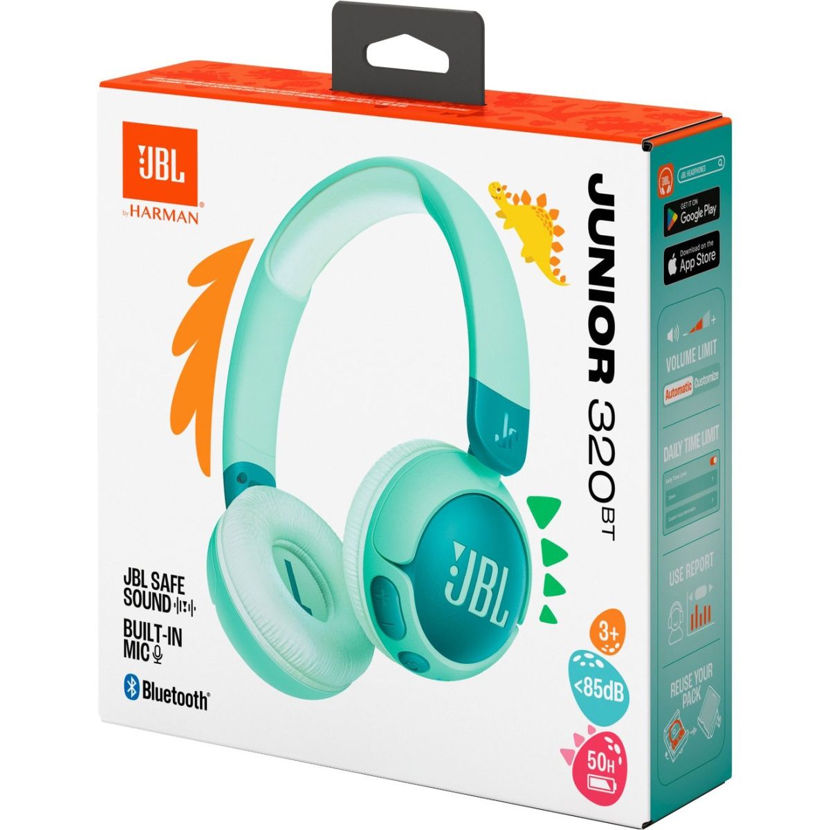 Навушники JBL Junior 320BT Green (JBLJR320BTGRN)