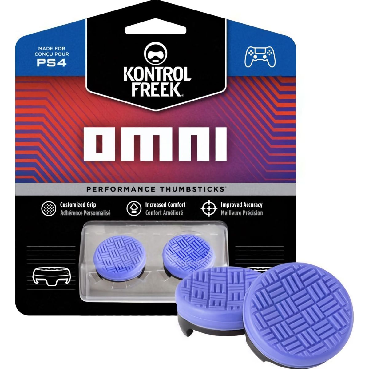 

Накладки на стіки KontrolFreek Omni Purple 2-pack для PS4/PS5