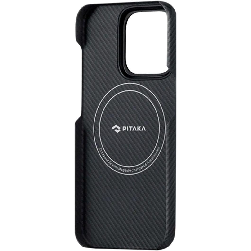 Чохол Pitaka MagEZ Case 4 600D Twill для Apple iPhone 15 Pro Black/Grey (KI1501PA) 