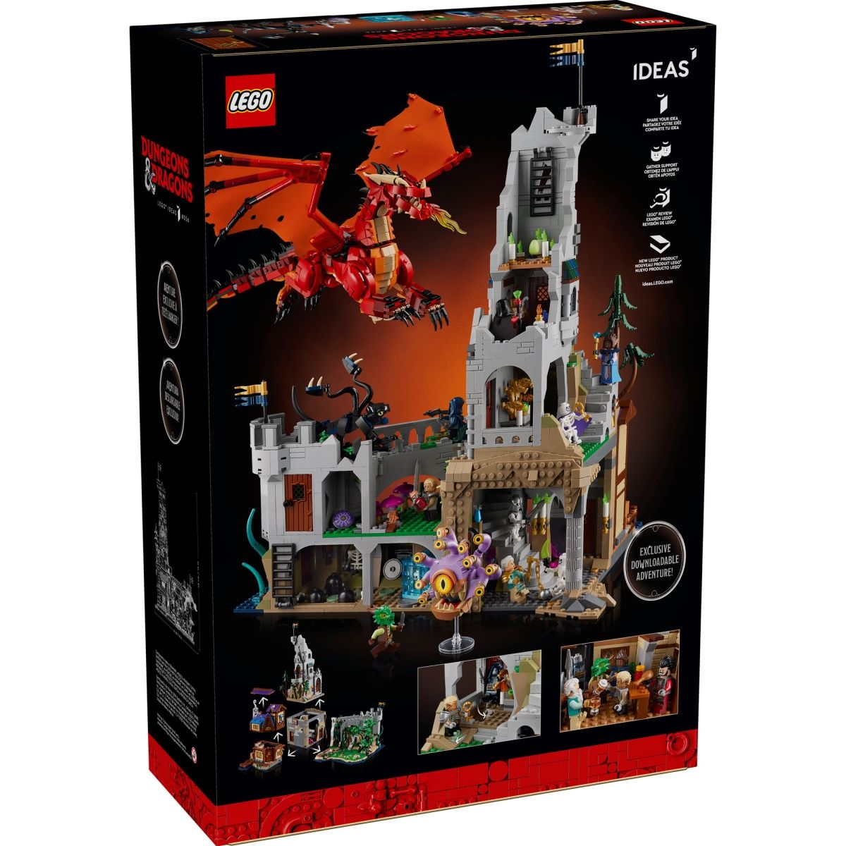 Конструктор LEGO Ideas Dungeons & Dragons: Казка про червоного дракона (21348)