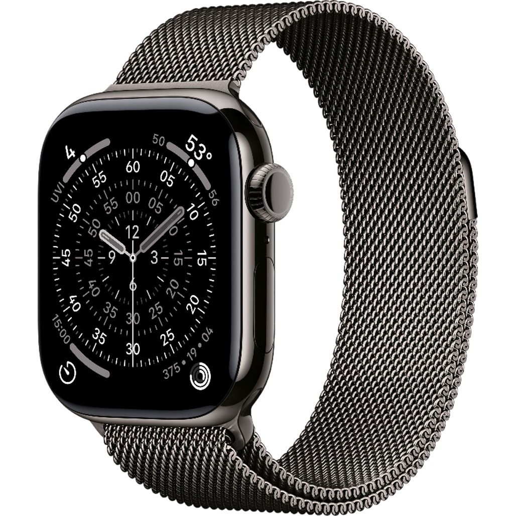 

Смарт-часы Apple Watch Series 11 GPS + Cellular 42mm Slate Titanium Case with Slate Milanese Loop (MF8U4/MGJ14)