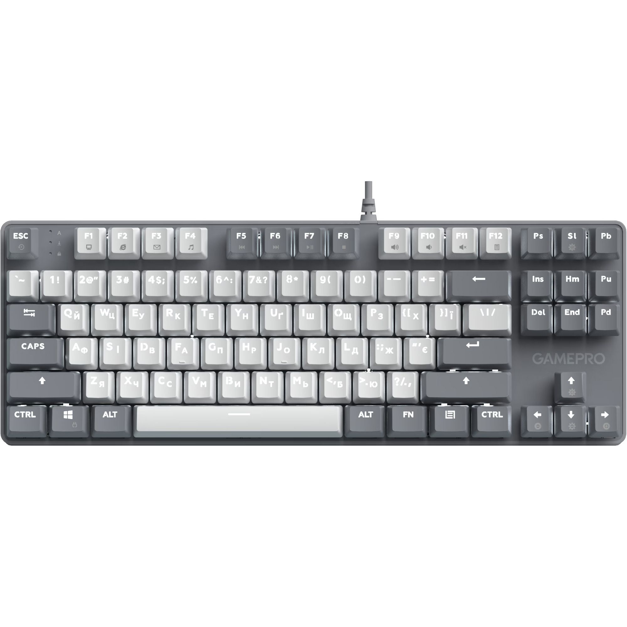 

Клавиатура GamePro Genesis Metallic Outemu Red Swithes USB Gray (MK110G)