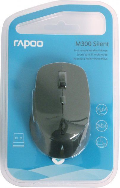 Мышь Rapoo M300 Silent Wireless (Gray) [68712] 